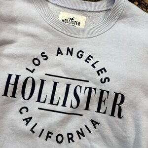 Baby Blue Hollister Crop Sweatshirt
